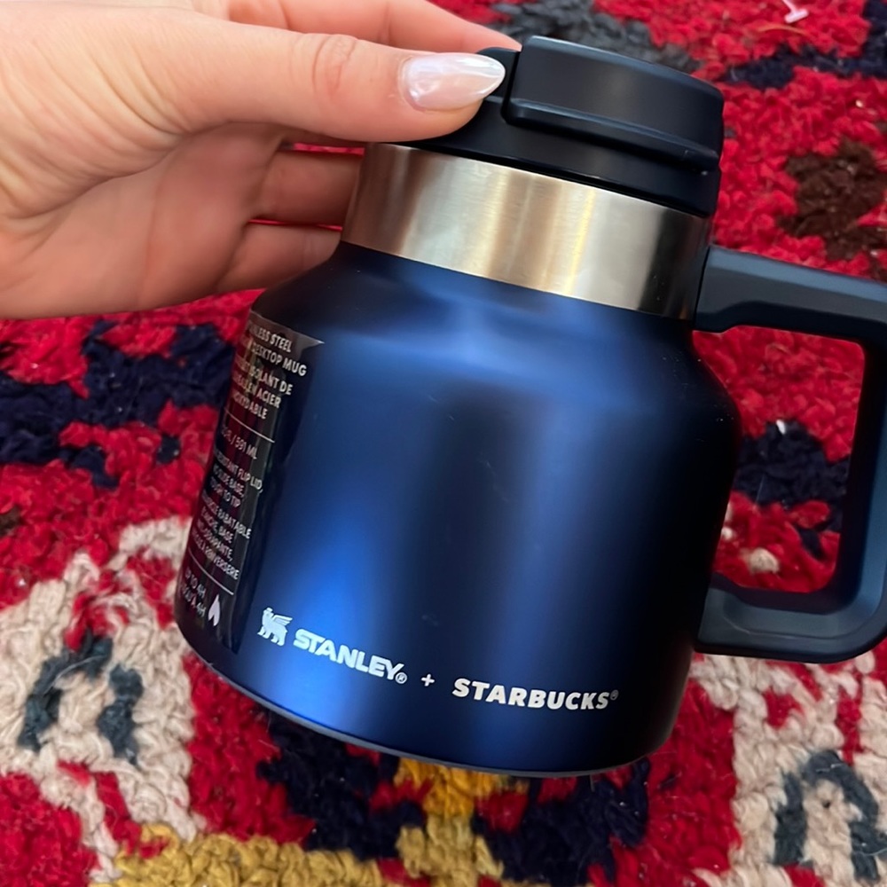 NWT 2022 Limited Edition Stanley Starbucks 20oz Desktop Admiral's Mug, Blue
